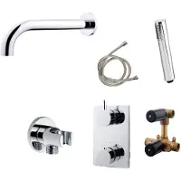 Boss & Wessing badkraan inbouw set cemal 01 chroom