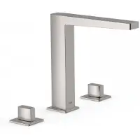 Tres Wastafelmengkraan slim exclusive 3-gats met 2 knoppen rvs
