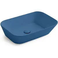 By Goof Waskom Mees Design Opbouw Wastafel Rechthoek 60x42 cm Mat Blauw