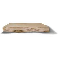Gliss Design Wastafelblad massief hout met boomschors 90 cm natuurlijke olie