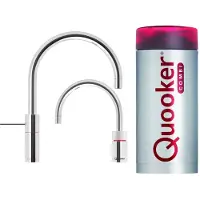 Quooker Nordic Round Twintaps met Combi Boiler Chroom