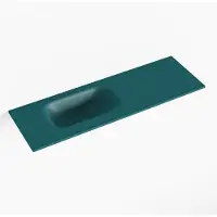 Mondiaz eden smag solid surface inleg wastafel voor toiletmeubel 70 cm. Positie wasbak links