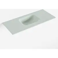 Mondiaz LEX Greey solid surface inleg wastafel voor toiletmeubel 70cm. Positie wasbak midden