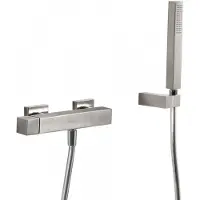 Tres Douchemengkraan cuadro exclusive opbouw vierkant met handdoucheset rvs