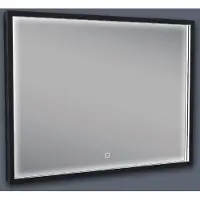 Boss & Wessing Badkamerspiegel BWS Miami LED Verlichting Mat Zwart 80x60 cm