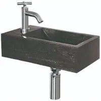 Boss & Wessing Fonteinset bws guilla 40x23x10.5 cm natuursteen rechts zwart
