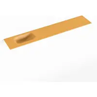 Mondiaz EDEN Ocher solid surface inleg wastafel voor toiletmeubel 120cm. Positie wasbak links