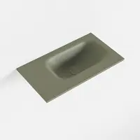 Mondiaz EDEN Army solid surface inleg wastafel voor toiletmeubel 40cm. Positie wasbak rechts