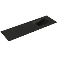 Mondiaz LEX Urban solid surface inleg wastafel voor toiletmeubel 100cm. Positie wasbak rechts