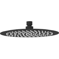 Sanilux Hoofddouche Mia Rond Ultra Thin 30cm Mat Zwart