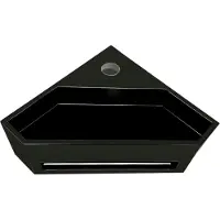 Boss & Wessing Hoekfontein bws jolie 35x20 cm solid surface mat zwart