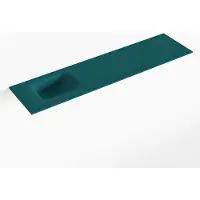 Mondiaz LEX Smag solid surface inleg wastafel voor toiletmeubel 120cm. Positie wasbak links