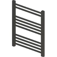 Boss & Wessing Designradiator bws vertico multirail 60x50 cm antraciet zij-onderaansluiting