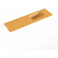 Mondiaz EDEN Ocher solid surface inleg wastafel voor toiletmeubel 80cm. Positie wasbak rechts