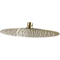 Sanilux Hoofddouche mia rond ultra thin 25 cm geborsteld goud
