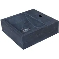 Sanilux Fontein square hardsteen 30x30x10 cm vierkant met kraangat