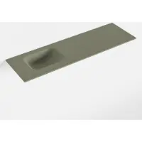 Mondiaz LEX Army solid surface inleg wastafel voor toiletmeubel 100cm. Positie wasbak links