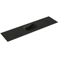 Mondiaz LEX Urban solid surface inleg wastafel voor toiletmeubel 120cm. Positie wasbak midden