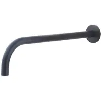 Boss & Wessing Bws wastafelkraan fit rond 18 mm uitloop 30 cm mat zwart