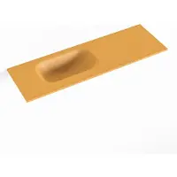 Mondiaz EDEN Ocher solid surface inleg wastafel voor toiletmeubel 70cm. Positie wasbak links