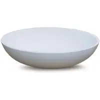 Luca Waskom sanitair ovaal 48x32x12 cm solid surface 8 mm dik mat wit