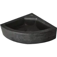 Sanilux Fontein corner hardsteen 30x30x10 cm kwartrond met kraangat