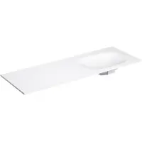 Clou hammock wastafelblad enkele waskom rechts 150 cm aluite mat wit