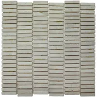 Stabigo Mozaiek parquet 1x4.8 30x30 cm marmer cream