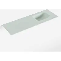 Mondiaz lex greey solid surface inleg wastafel voor toiletmeubel 90 cm. Positie wasbak rechts