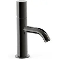 Tres Wastafelmengkraan study exclusive 19,5 cm 1-knop rond metallic zwart