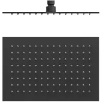 Tres Hoofddouche plafonduitloop 30x20 cm mat zwart