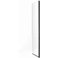 Boss & Wessing Bws draaibare douchewand 30x200 cm 8 mm nano glas mat zwart