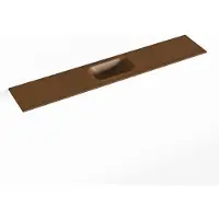 Mondiaz EDEN Rust solid surface inleg wastafel voor toiletmeubel 120cm. Positie wasbak midden