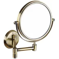 Hak Make-up / Scheerspiegel Wandmontage Rond 15 cm Brons