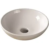 Sanilux Waskom Valencia Keramiek 41x41x12cm Rond wit (exclusief waste)