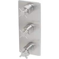 Boss & Wessing BWS Afbouwdeel Crux Douche Thermostaat 3Weg RVS Look