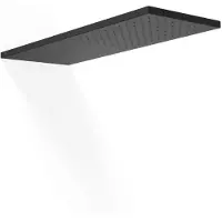 Tres Hoofddouche wand 21x55 cm mat zwart