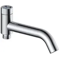 Sanilux Baduitloop universeel draaibaar messing chroom rond