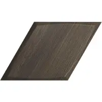Zyx Wandtegel diamond zoom walnut wood 15x25.9 cm donker hout
