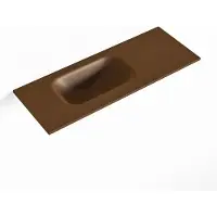 Mondiaz EDEN Rust solid surface inleg wastafel voor toiletmeubel 60cm. Positie wasbak links