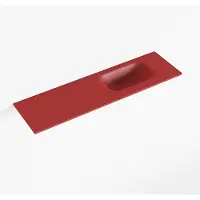 Mondiaz eden fire solid surface inleg wastafel voor toiletmeubel 80 cm. Positie wasbak rechts