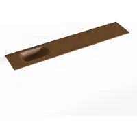 Mondiaz EDEN Rust solid surface inleg wastafel voor toiletmeubel 120cm. Positie wasbak links