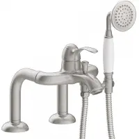 Tres Badrandkraan clasic mengkraan opbouw incl. Handdouche rvs