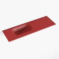 Mondiaz eden fire solid surface inleg wastafel voor toiletmeubel 70 cm. Positie wasbak links