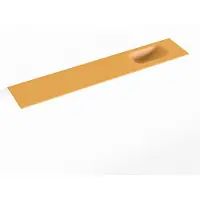 Mondiaz EDEN Ocher solid surface inleg wastafel voor toiletmeubel 120cm. Positie wasbak rechts