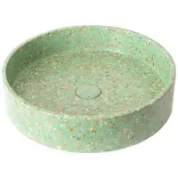 Ideavit Waskom idea.smart 42.5x42.5x10 cm rond terrazzo groen