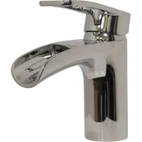 Boss & Wessing Bws wastafelkraan met waterval met klikwaste chroom avivar