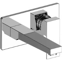 Sanilux Wastafelkraan cube inbouw chroom 1-delig vierkant