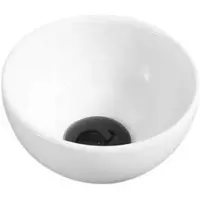 Sanilux Fonteinkom round 19.5x8.5 cm keramiek glans wit