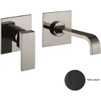Sanimex Inbouw Wastafelmengkraan Giulini Eenhendel 25.5cm Inclusief Inbouwdelen Mat Zwart